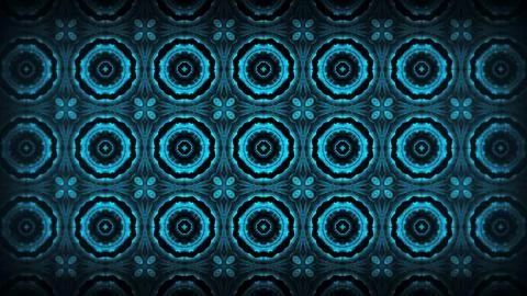 An image in which patterns repeat like a mandala or kaleidoscope Stock Illustration