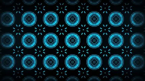 An image in which patterns repeat like a mandala or kaleidoscope Stock Illustration