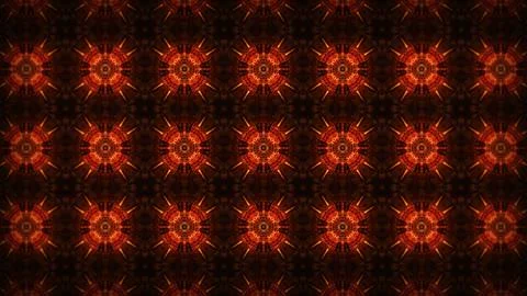 An image in which patterns repeat like a mandala or kaleidoscope Stock Illustration