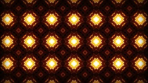 An image in which patterns repeat like a mandala or kaleidoscope Stock Illustration