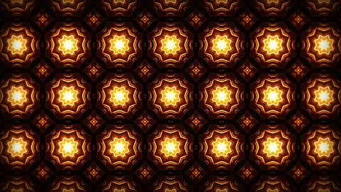 An image in which patterns repeat like a mandala or kaleidoscope Stock Illustration