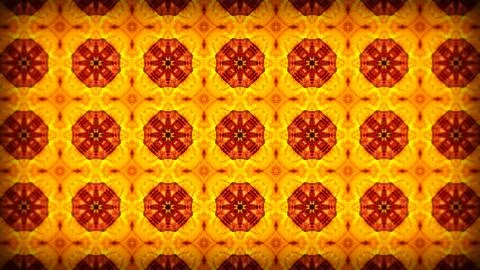 An image in which patterns repeat like a mandala or kaleidoscope Stock Illustration