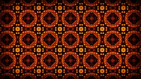 An image in which patterns repeat like a mandala or kaleidoscope Stock Illustration
