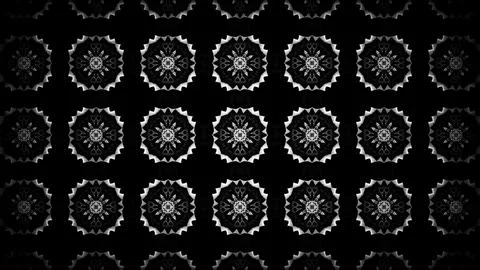 An image in which patterns repeat like a mandala or kaleidoscope Stock Illustration
