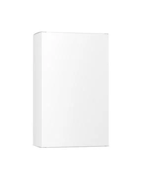 An image of a white box isolated on a white background Foto stock