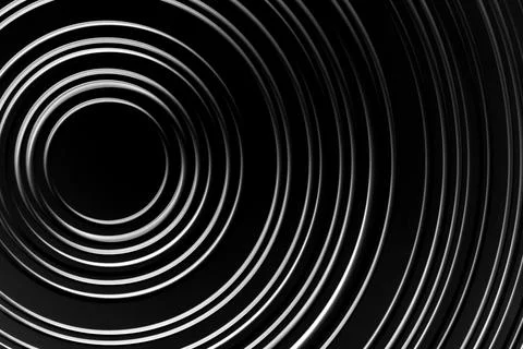 Image is white circle on black background. circle is surrounded by series of  イラスト素材