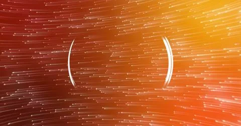Image of white circles moving over light spots 스톡 사진
