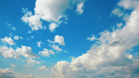 Image of white clouds in blue sky Stock Footage 209276740