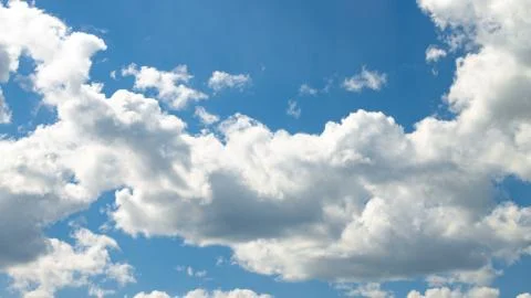 Image of the white clouds on sky Stock Photos