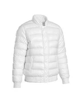 An image of a White Down Jacket isolated on a white background Stock Illustration