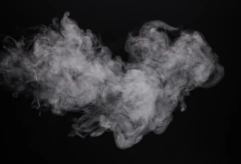 Image white mist of e-cigarette Stock Photos