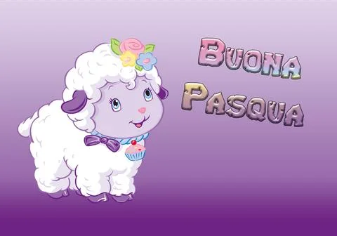  image of a white path, on a violet graduated background, with Italian text Happ Illustrazione stock