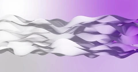 Image of white to purple gradient layers waving over purple gradient backgrou Stock Photos