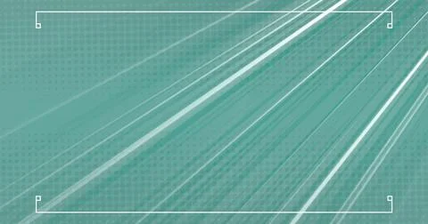 Image of white rays and data processing over green background Stock Photos