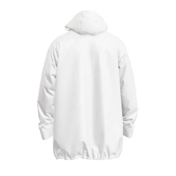 A image of a white Ski Jacket isolated on a white background Stock Illustration