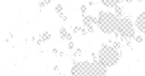 Image of white stains moving over transparent background Ilustração Stock