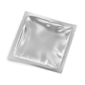 An image of an White Wet Wipe Pack isolated on a white background Stock Photos