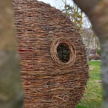 Image wicker arbor. Stock Photos