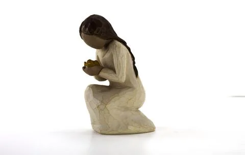 Image of the Willow Tree Figurine  Stock Photos