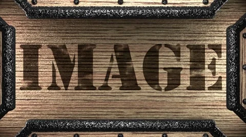 Image on wooden stamp Vídeo Stock 8651422