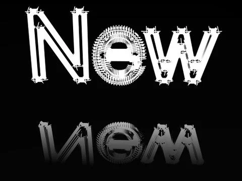 The image of a word new. Stock-Illustration