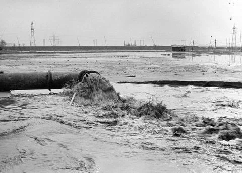 Image of the work on the site for the future coal park of the Centrale Lag... Stock Photos