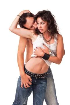 Image of a  young couple Stock Photos