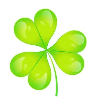 The images of abstract three-leaf clover Stock Illustration