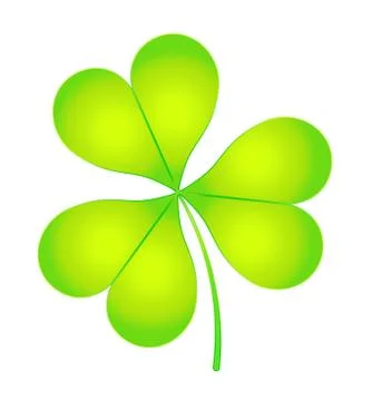 The images of abstract three-leaf clover Stock Illustration