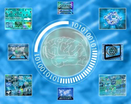 Images and brain Illustrazione stock