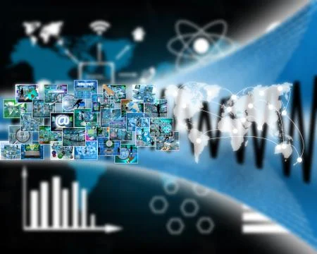 Images and map Stockillustratie