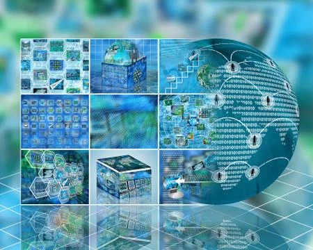 Images and sphere Stock Illustration
