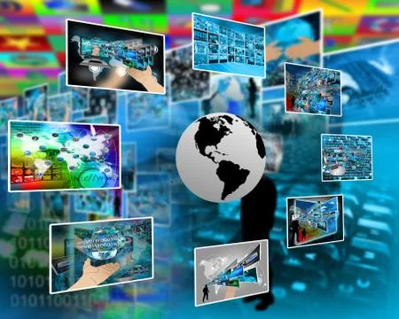 Images around the earth Stock-Illustration