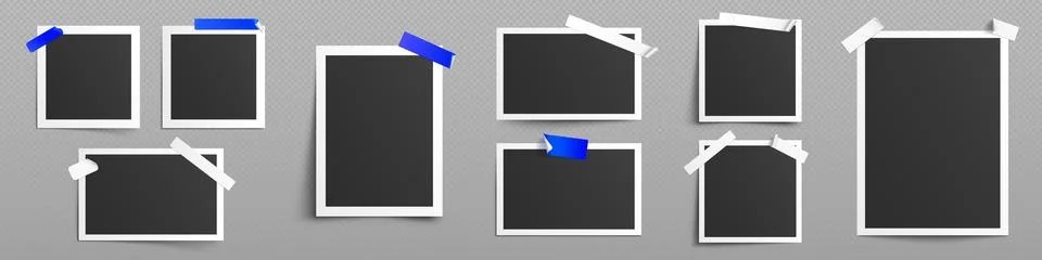 Images collage template with photo frames Illustrazione stock