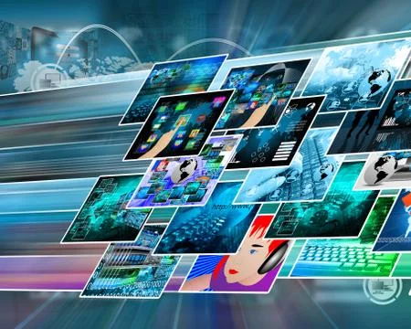 Images in space Illustrazione stock