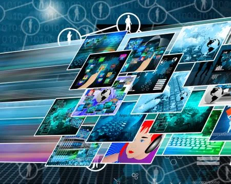 Images in space イラスト素材