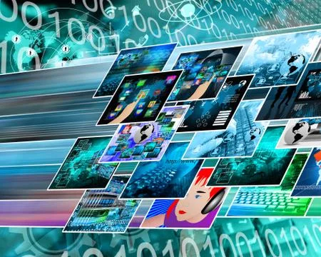 Images in space Illustrazione stock