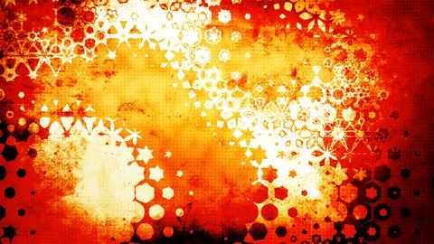 Images in which dots and patterns are intertwined like mosaic paintings Stock Illustration