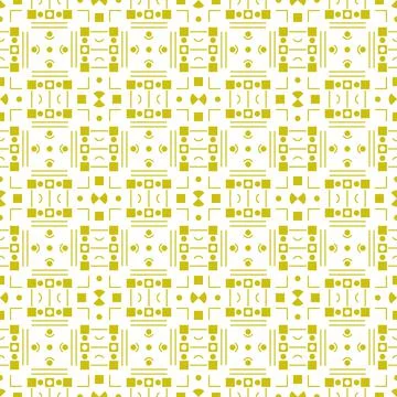 Imaginary Authentic Aztec Vector Endless Ornament. 库存插图