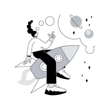 Imagination abstract concept vector illustration. Stock Illustration