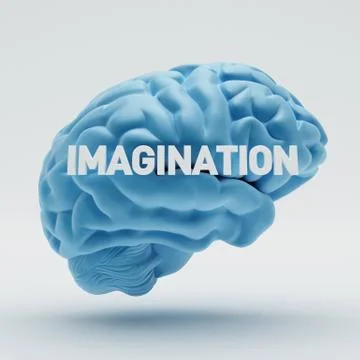 Imagination brain Illustrazione stock