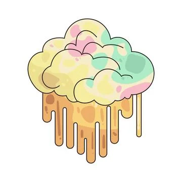 Imagination cloud illustration Stock Illustration