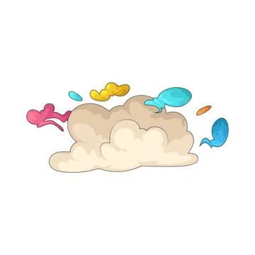 Imagination cloud illustration Stock Illustration
