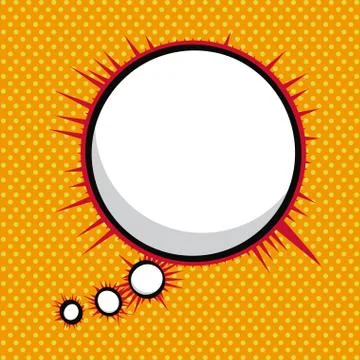 Imagination comics icon over orange background vector illustration イラスト素材