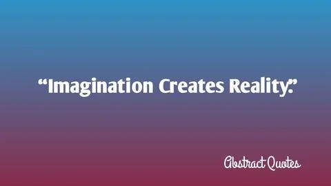 Imagination creates reality - Abstract Quote イラスト素材
