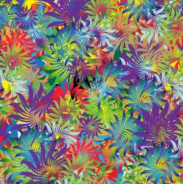 Imagination flowers Stock Illustration