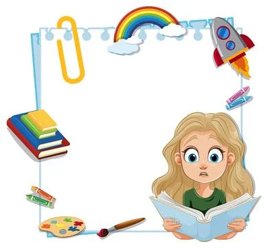 Imagination Unleashed Through Reading 스톡 일러스트