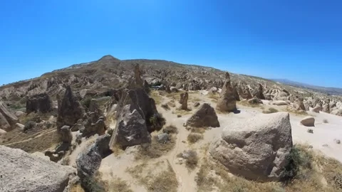 Imagination Valley of Cappadocia in Turkey Stock Footage 252275510