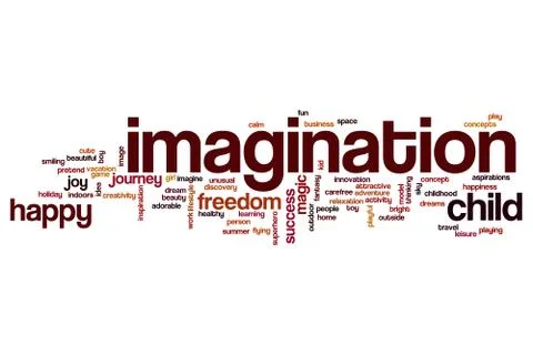 Imagination word cloud concept Stock Illustration