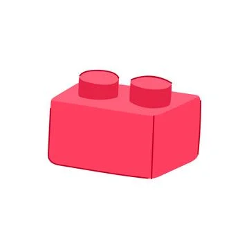 Imaginative building blocks cartoon vector illustration Illustrazione stock